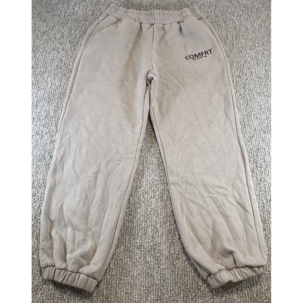 CMFRT Adult Unisex Light Gray Pullover Hooded Sweat Suit Size Large - Picture 10 of 16